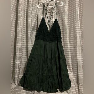 Aerie Green Strappy Summer Dress